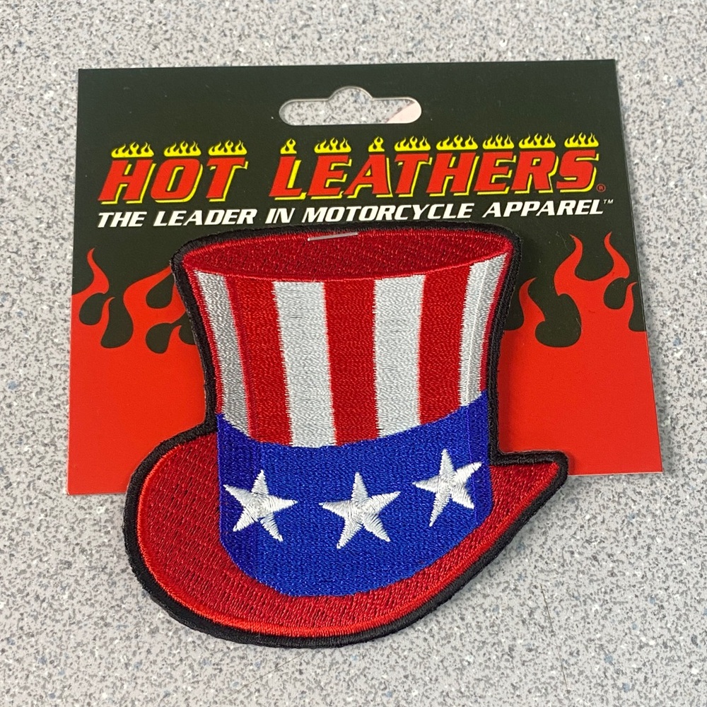 Hot Leathers Patriotic Hat Patch - Red, White, and Blue